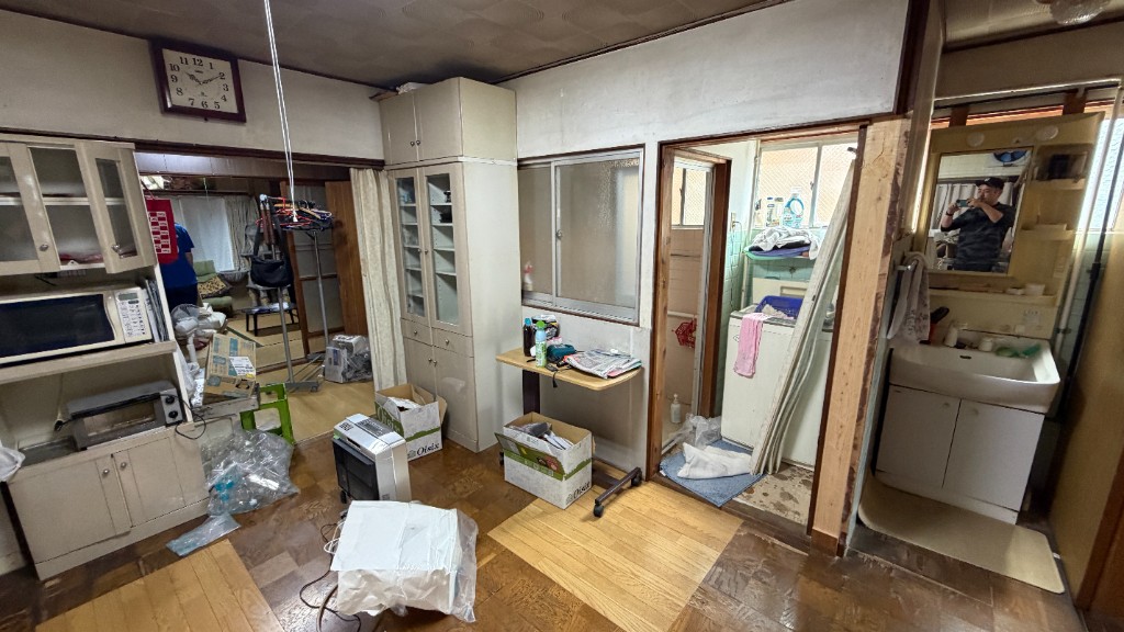 名古屋市中村区 戸建6LDK 作業前の様子